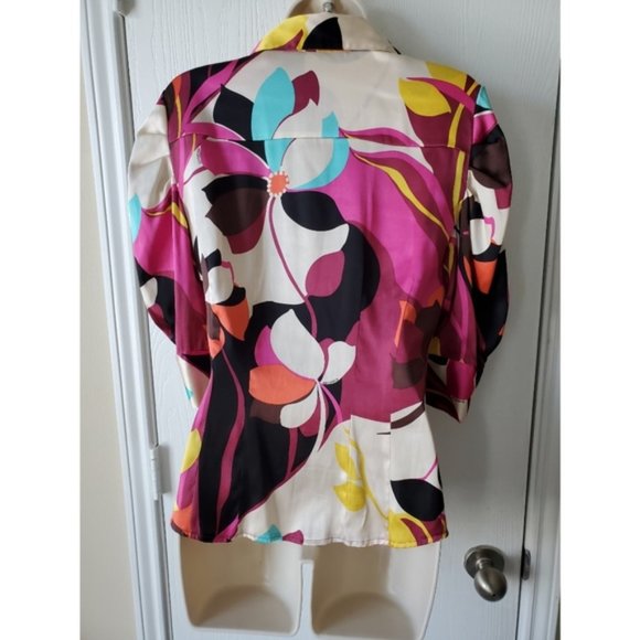 Bebe ruffled button down top - Picture 3 of 7